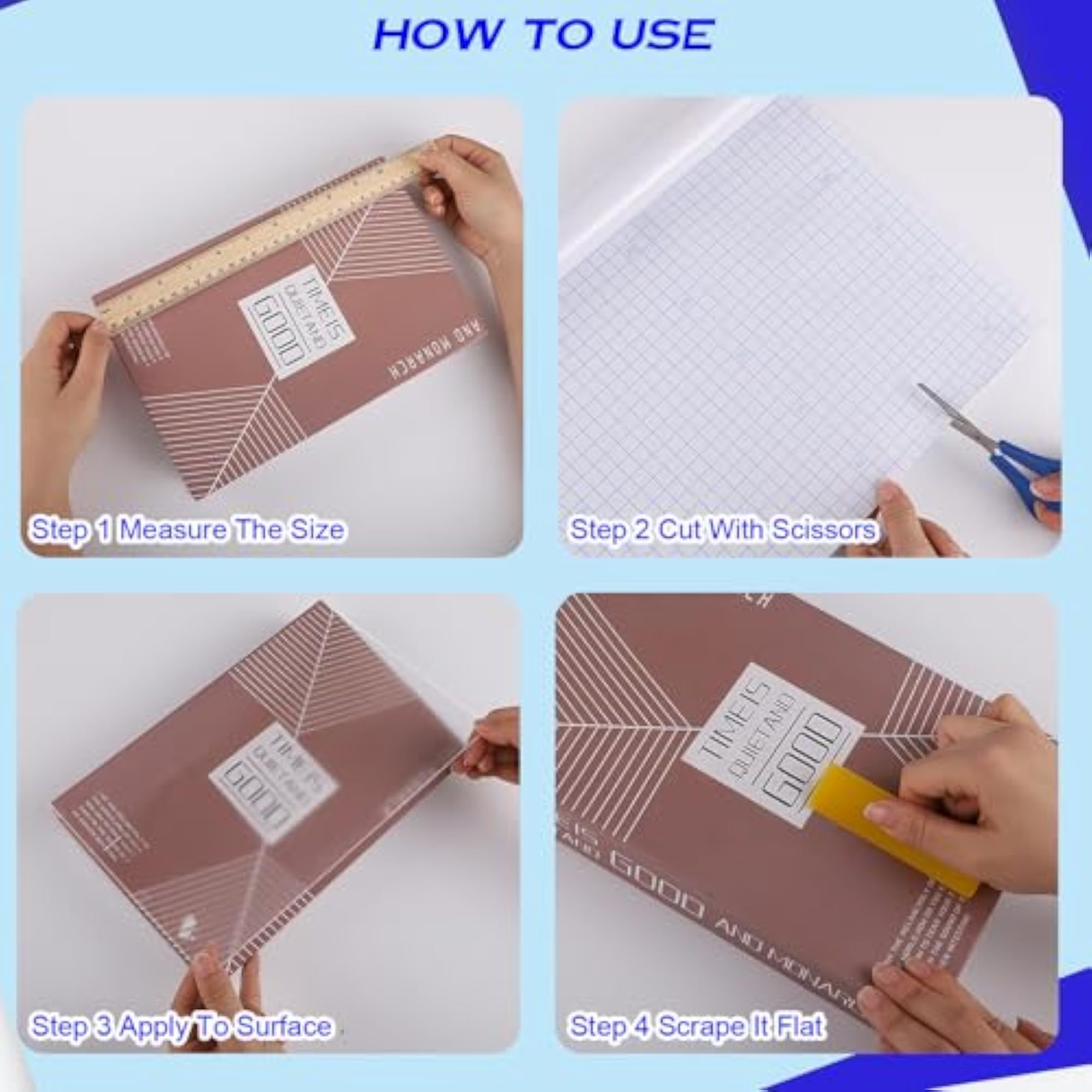 Clear Contact Paper Roll for Crafting and Home Decor